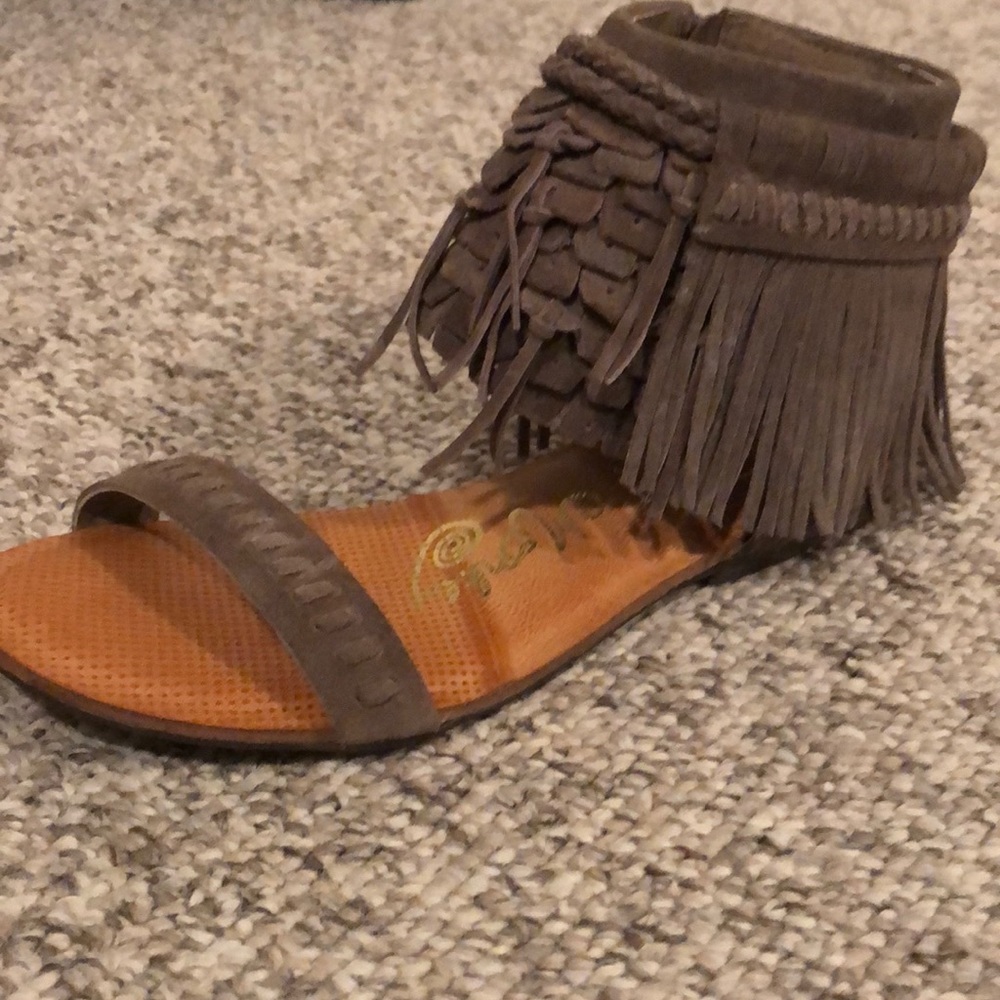 Naughty Monkey Fringe Sandals